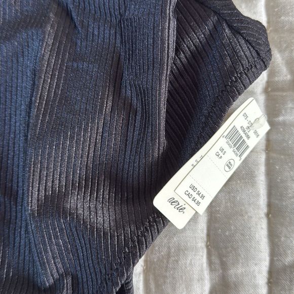 Aerie ribbed shine one piece full coverage - Picture 3 of 4